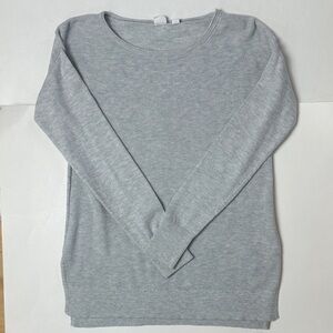 GAP waffle knit gray long sleeve shirt